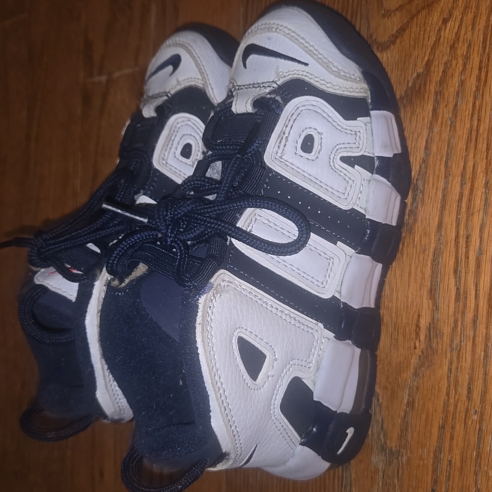 Nike Air More Uptempo 96 'Olympic'. Kids Size 13c. - Picture 4 of 6